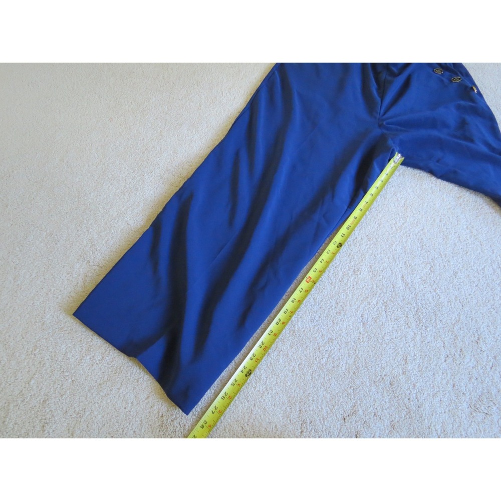 Torrid Blue Stretch Sailor Button Wide Leg Pants Womens Size 20 Regular - Picture 9 of 14